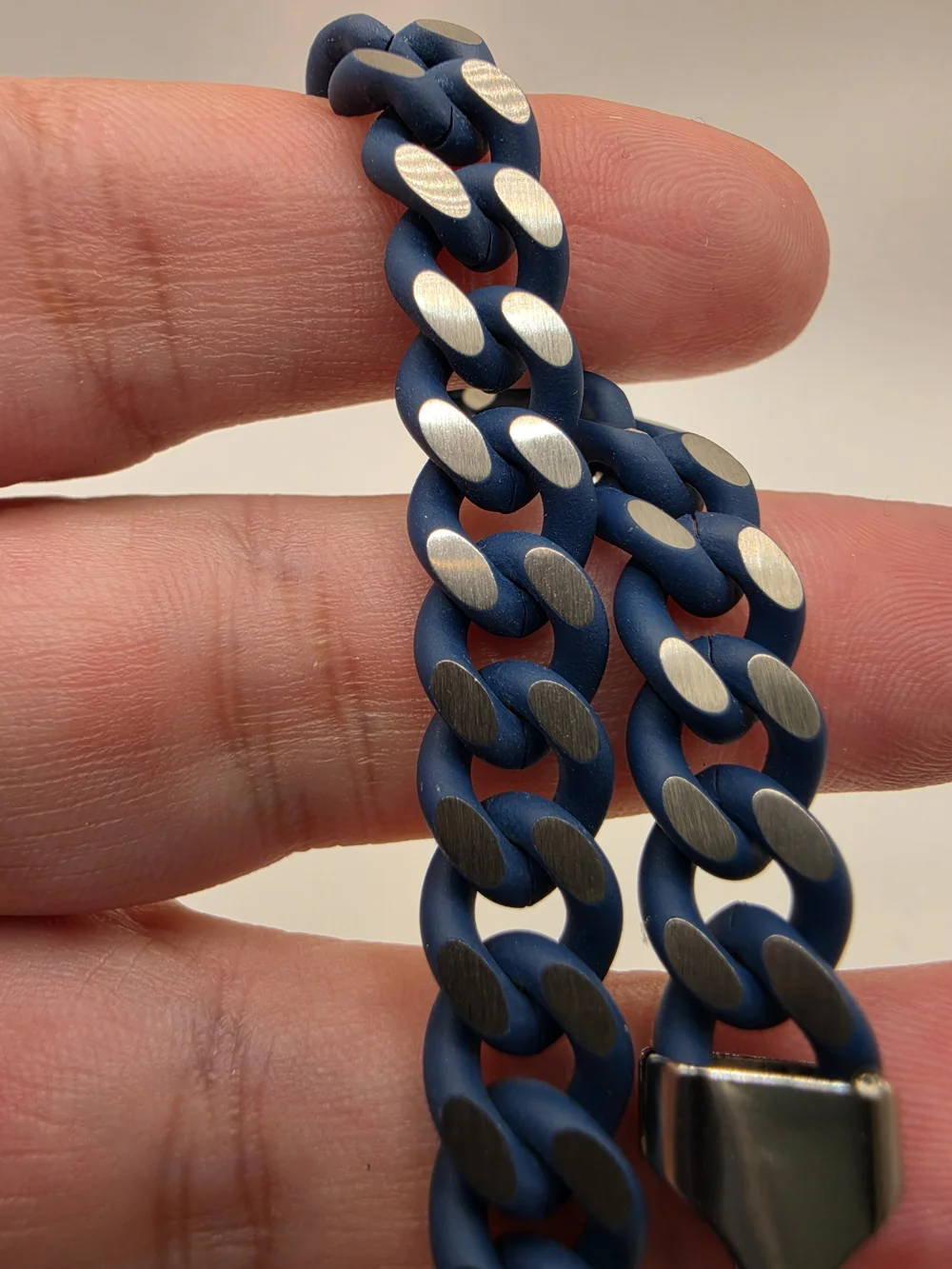8in Navy Powder Coat Over Stainless Steel